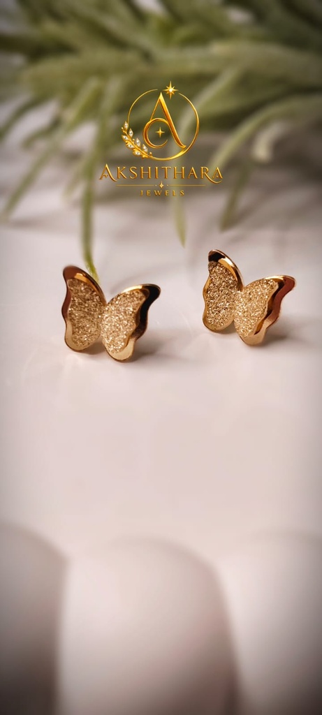 [S3] S3-Glimmer butterfly studs