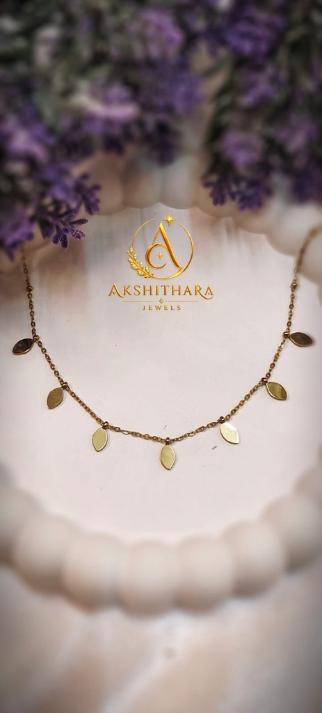 [N13] N13-Golden vine necklace